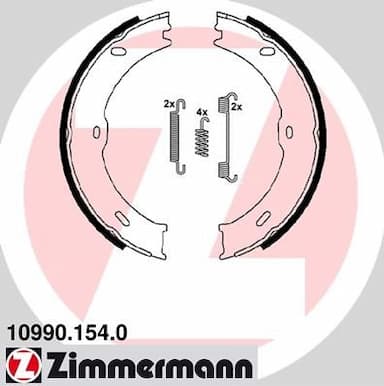 Bremžu loku kompl., Stāvbremze ZIMMERMANN 10990.154.0 1