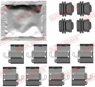 Piederumu komplekts, Disku bremžu uzlikas QUICK BRAKE 109-0140 1