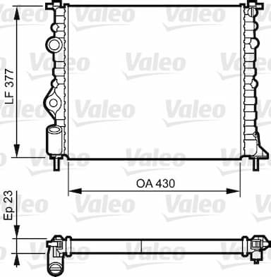 Radiators, Motora dzesēšanas sistēma VALEO 731378 1