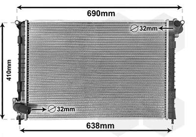 Radiators, Motora dzesēšanas sistēma VAN WEZEL 06002314 1