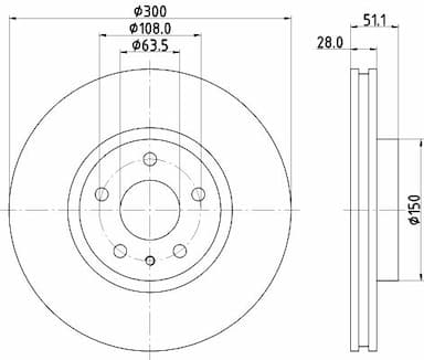 Bremžu diski HELLA 8DD 355 123-161 4