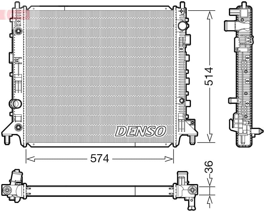 Radiators, Motora dzesēšanas sistēma DENSO DRM99013 1