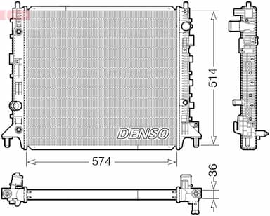 Radiators, Motora dzesēšanas sistēma DENSO DRM99013 1