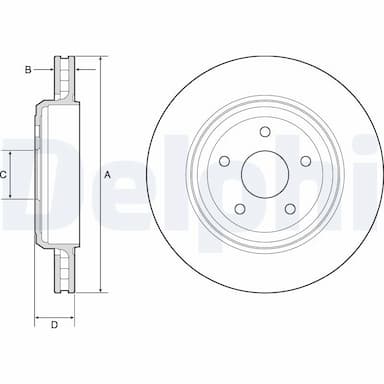 Bremžu diski DELPHI BG9214C 1