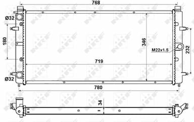 Radiators, Motora dzesēšanas sistēma NRF 509514 4