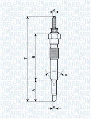 Kvēlsvece MAGNETI MARELLI 062900068304 1