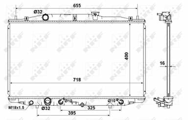 Radiators, Motora dzesēšanas sistēma NRF 53970 5