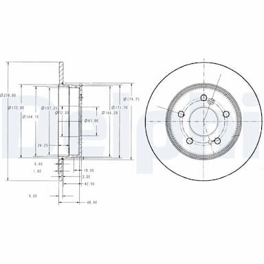 Bremžu diski DELPHI BG3326C 1