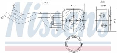 Eļļas radiators, Motoreļļa NISSENS 90685 5