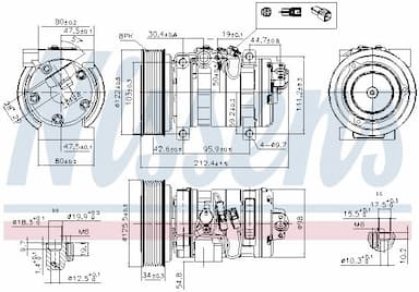Kompresors, Gaisa kond. sistēma NISSENS 89609 9