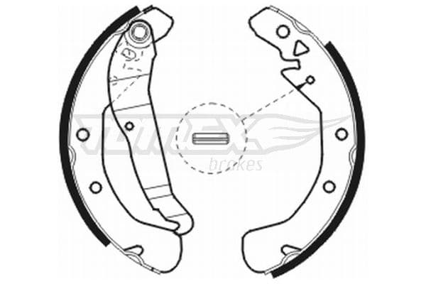 Bremžu loku komplekts TOMEX Brakes TX 20-78 1