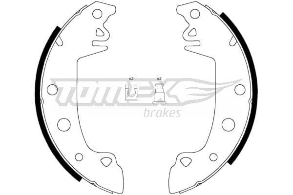 Bremžu loku komplekts TOMEX Brakes TX 21-28 1