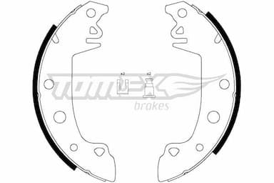 Bremžu loku komplekts TOMEX Brakes TX 21-28 1