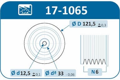 Piedziņas skriemelis, Kloķvārpsta IJS GROUP 17-1065 2