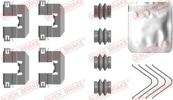 Piederumu komplekts, Disku bremžu uzlikas QUICK BRAKE 109-0117 1