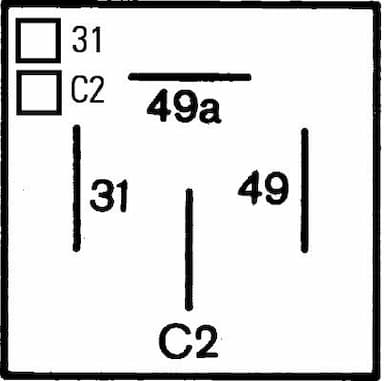 Pagrieziena signāla pārtraucējs HELLA 4DM 003 360-021 3