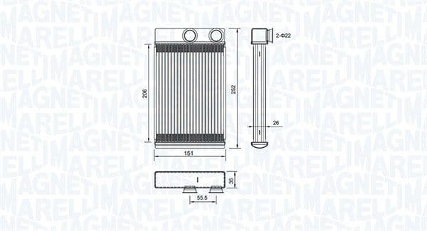 Siltummainis, Salona apsilde MAGNETI MARELLI 350218478000 1