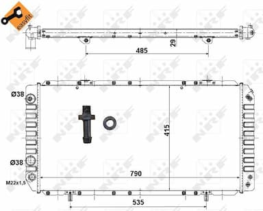 Radiators, Motora dzesēšanas sistēma NRF 52062 5