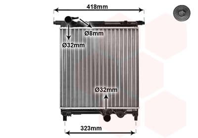 Radiators, Motora dzesēšanas sistēma VAN WEZEL 58002325 1