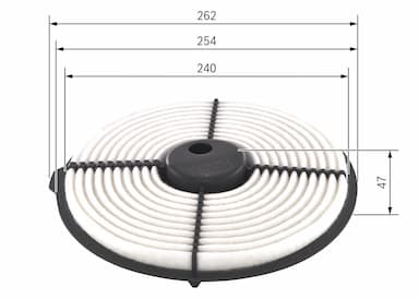 Gaisa filtrs BOSCH 1 987 429 122 5