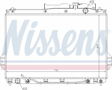 Radiators, Motora dzesēšanas sistēma NISSENS 67527 5