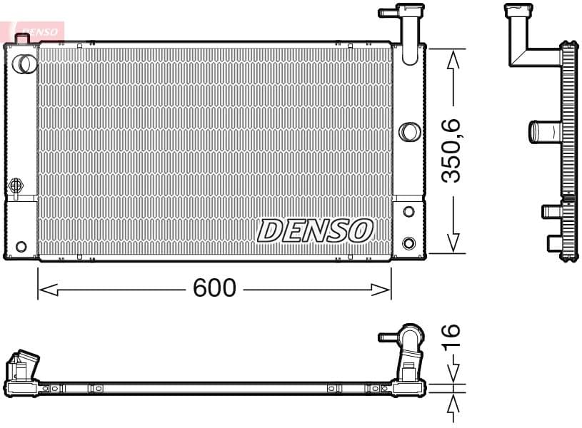 Radiators, Motora dzesēšanas sistēma DENSO DRM50133 1