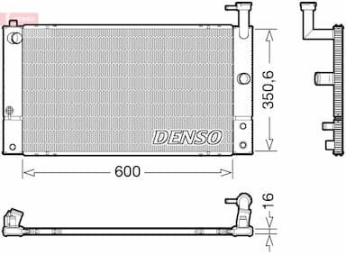 Radiators, Motora dzesēšanas sistēma DENSO DRM50133 1