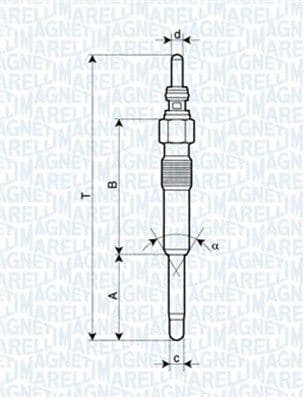 Kvēlsvece MAGNETI MARELLI 062900006304 1