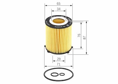 Eļļas filtrs BOSCH F 026 407 166 5