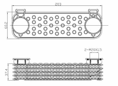 Eļļas radiators, Motoreļļa NRF 31829 5