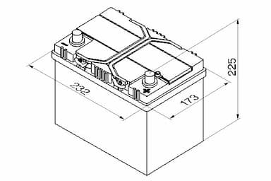 Startera akumulatoru baterija BOSCH 0 092 S40 240 6