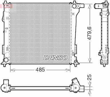 Radiators, Motora dzesēšanas sistēma DENSO DRM41020 1