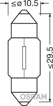 Kvēlspuldze ams-OSRAM 6438 1