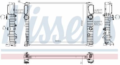 Radiators, Motora dzesēšanas sistēma NISSENS 67102A 6