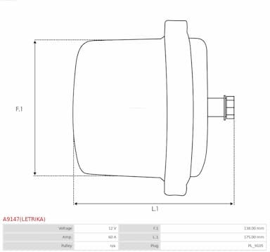 Ģenerators AS-PL A9147(LETRIKA) 5