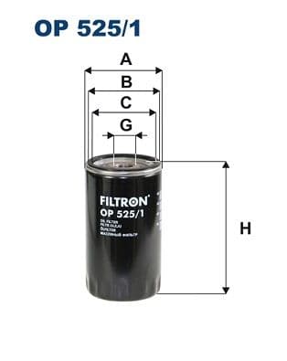 Eļļas filtrs FILTRON OP 525/1 1