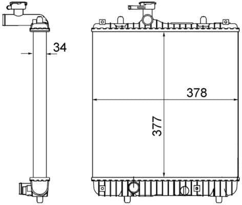 Radiators, Motora dzesēšanas sistēma MAHLE CR 1495 001S 1