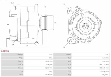 Ģenerators AS-PL A3345S 5