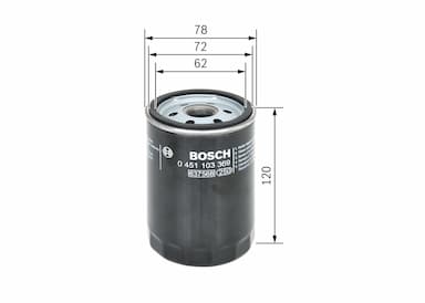 Eļļas filtrs BOSCH 0 451 103 369 5