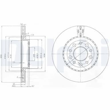 Bremžu diski DELPHI BG3995 1