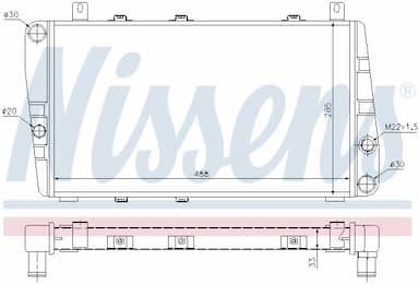 Radiators, Motora dzesēšanas sistēma NISSENS 64011 5