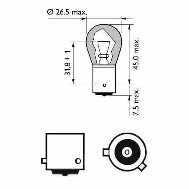 Kvēlspuldze PHILIPS 12496SVB2 3