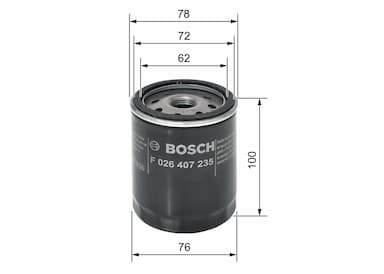 Eļļas filtrs BOSCH F 026 407 235 5