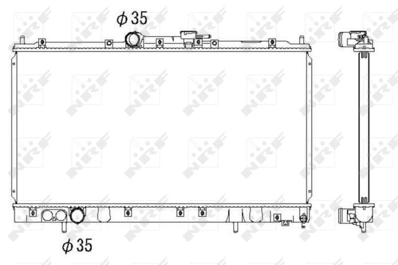 Radiators, Motora dzesēšanas sistēma NRF 53312 1