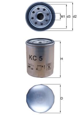 Degvielas filtrs KNECHT KC 5 1