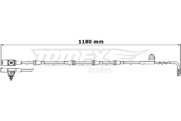 Indikators, Bremžu uzliku nodilums TOMEX Brakes TX 31-33 1