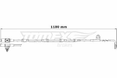 Indikators, Bremžu uzliku nodilums TOMEX Brakes TX 31-33 1