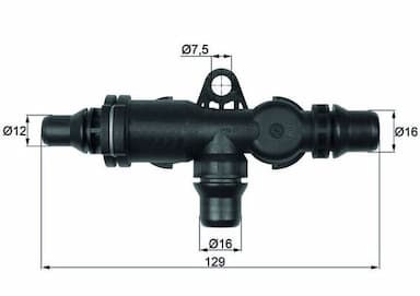 Termostats, Eļļas dzesēšana MAHLE TO 4 82 1