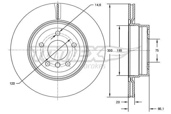 Bremžu diski TOMEX Brakes TX 73-00 1