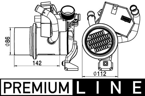 Radiators, Izplūdes gāzu recirkulācija MAHLE CE 5 000P 1